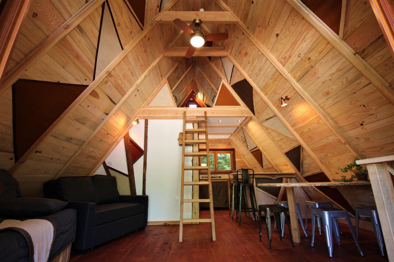 Habitat Createur - Hebergements Insolites Au Camping Municipal "Les Ecureuils" Recoubeau-Jansac Экстерьер фото
